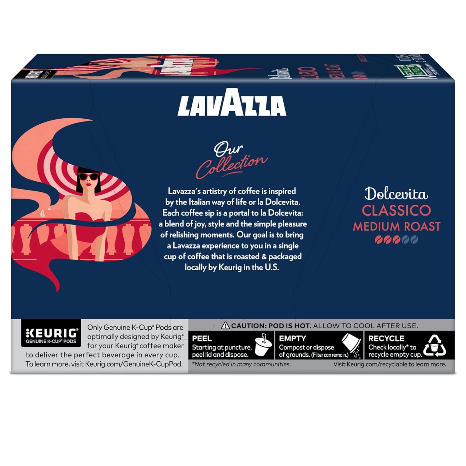 Lavazza Dolcevita Classico K-Cup Pods – Home Office Espresso for Focused Morning Work Sessions