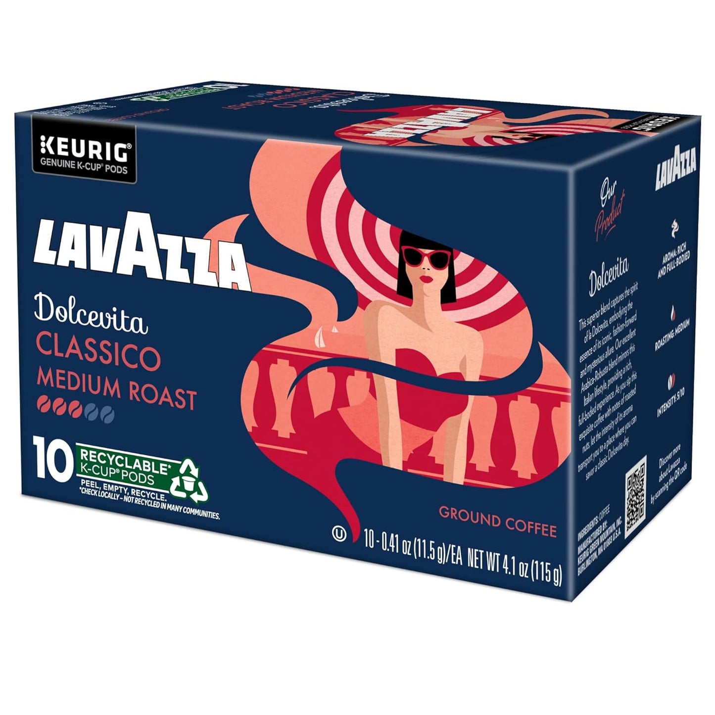 Lavazza Dolcevita Classico K-Cup Pods – Premium Italian Espresso for an Elevated Home Bar