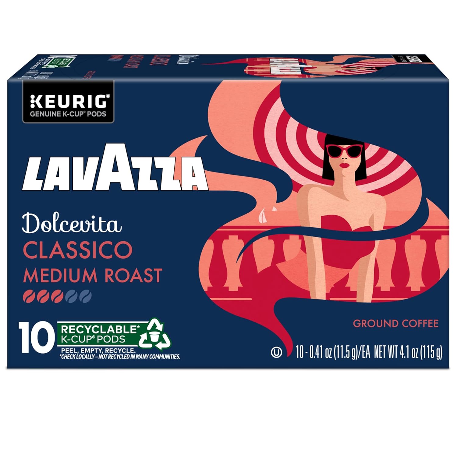 Lavazza Dolcevita Classico K-Cup Pods – Premium Italian Espresso for an Elevated Home Bar