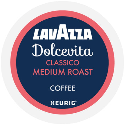 Lavazza Dolcevita Classico K-Cup Pods – Thoughtful Birthday Gift for Coffee Loving Women, 40-Count Medium Roast