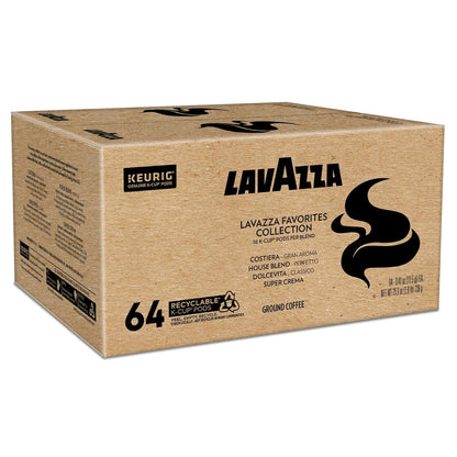 Lavazza Favorites Collection Variety Pack K-Cup Pods – Italian Coffee Sampler Gift for Mom, Birthday and Holiday Present