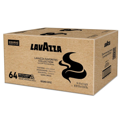 Lavazza Favorites Collection Variety Pack K-Cup Pods – Italian Coffee Sampler Gift for Mom, Birthday and Holiday Present