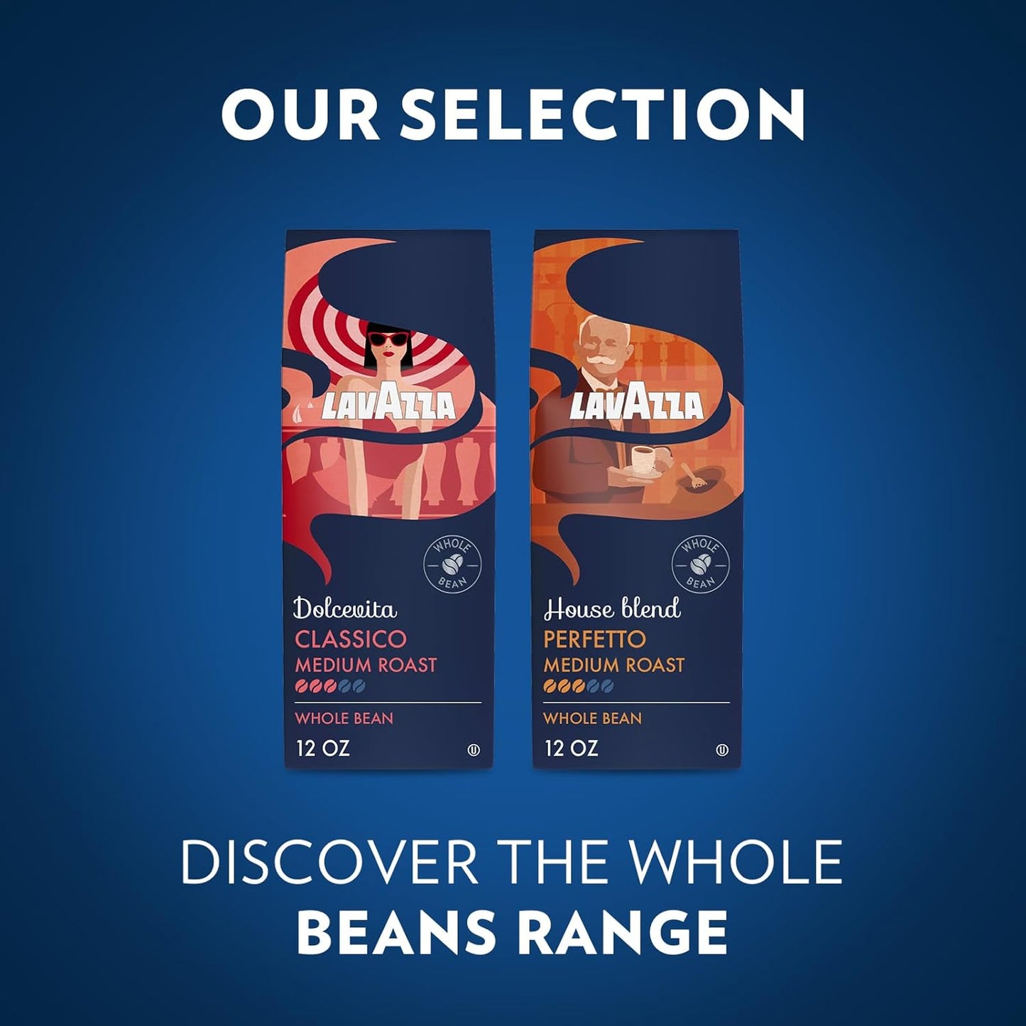 Lavazza House Blend Perfetto Whole Bean Coffee 12oz – Smooth Low-Intensity Coffee for Mindful Morning Rituals, Italian Medium Roast