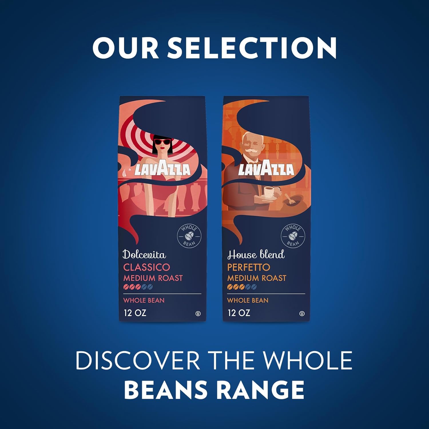 Lavazza House Blend Perfetto Whole Bean Coffee 12oz – Smooth Low-Intensity Coffee for Mindful Morning Rituals, Italian Medium Roast