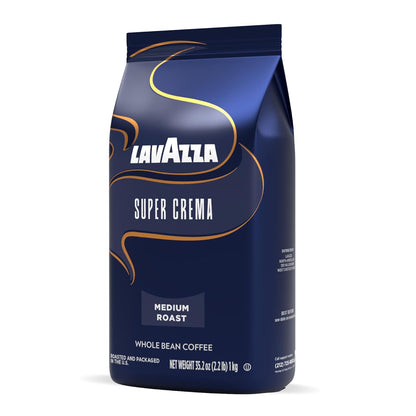 Lavazza Super Crema Whole Bean Coffee – Premium Italian Espresso for the Curated Home Coffee Bar