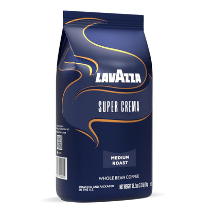 Lavazza Super Crema Whole Bean Coffee – Premium Italian Espresso for the Curated Home Coffee Bar