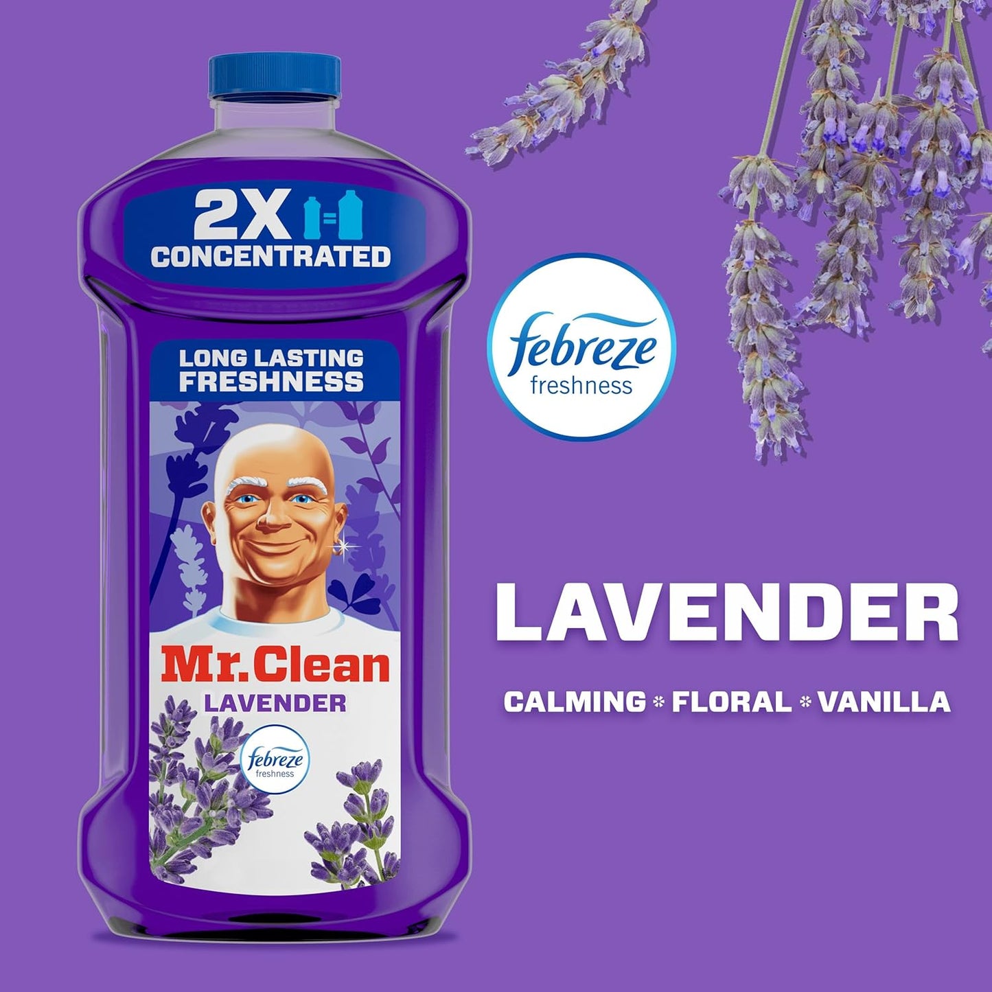 lavender fragrance paired with febreze for lasting freshness