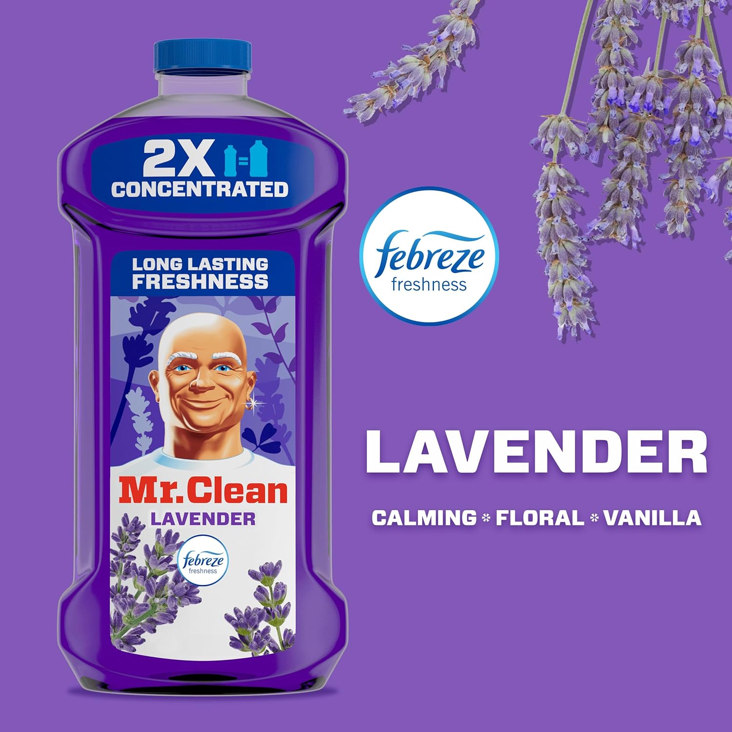 lavender fragrance paired with febreze for lasting freshness