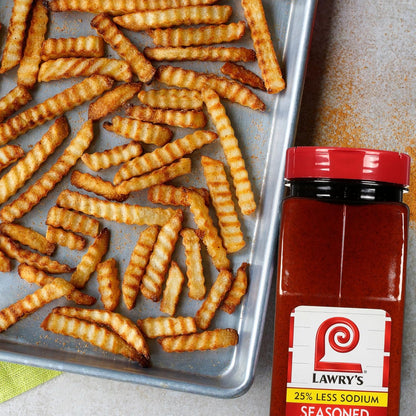 Lawry's 25% Less Sodium Seasoned Salt – Smart Pantry Swap for Heart-Conscious Home Cooks, Everyday Meal Seasoning