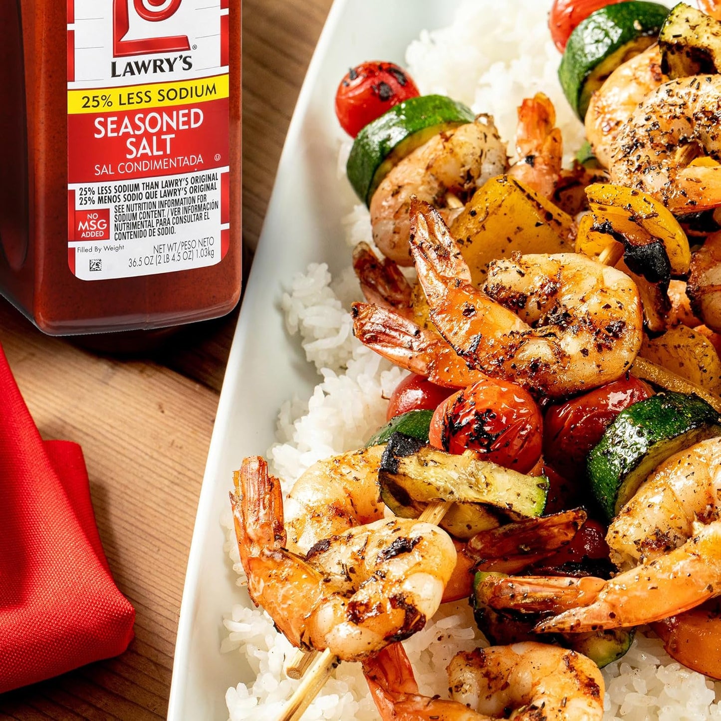 Lawry's 25% Less Sodium Seasoned Salt – Smart Pantry Swap for Heart-Conscious Home Cooks, Everyday Meal Seasoning