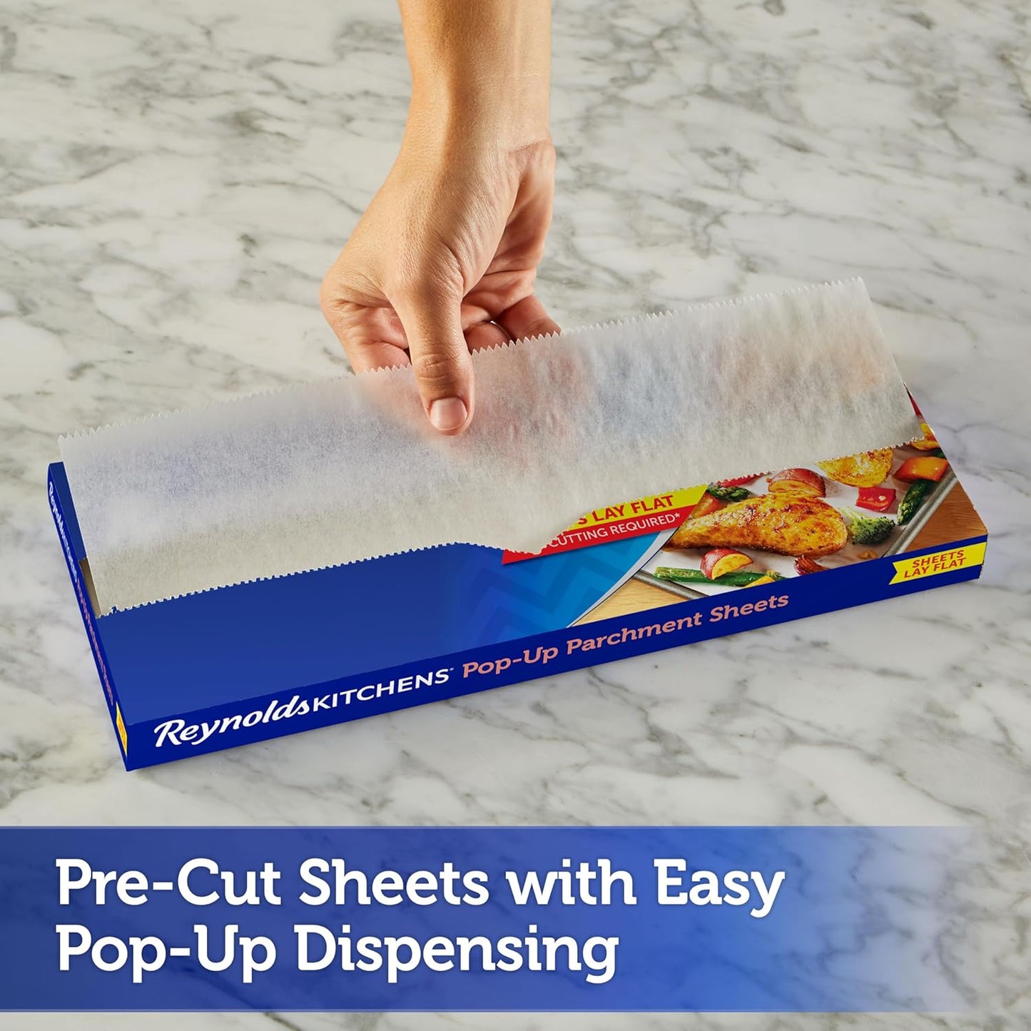 lay-flat pre-cut design with no curling edges