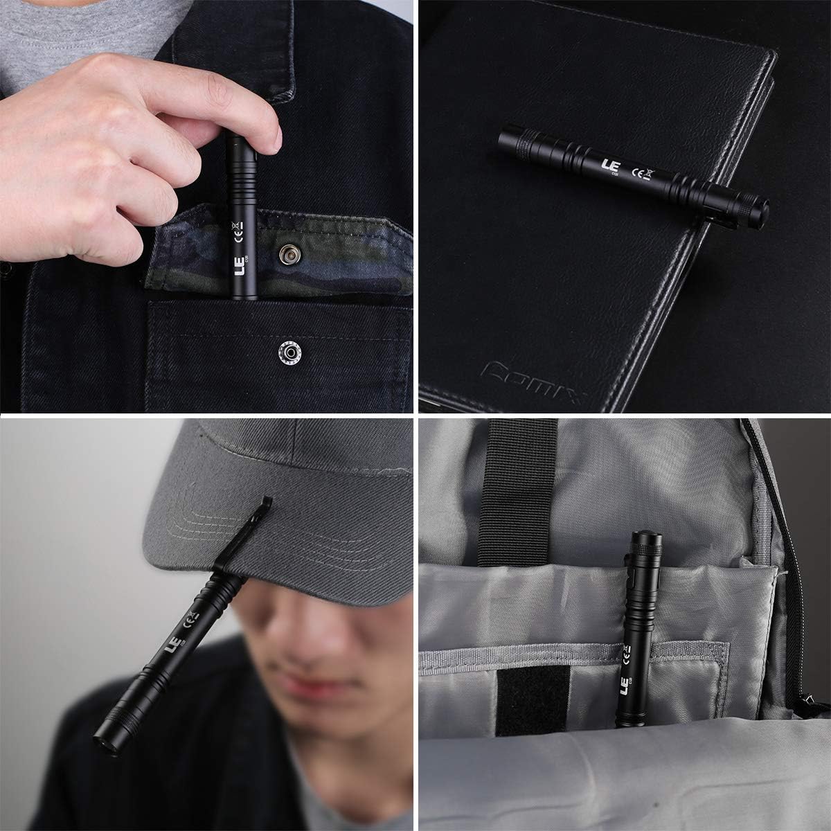 LE Mini Pen Flashlight – Hands-Free Clip-On Work Light for Nurses, Doctors and Clinical Exams