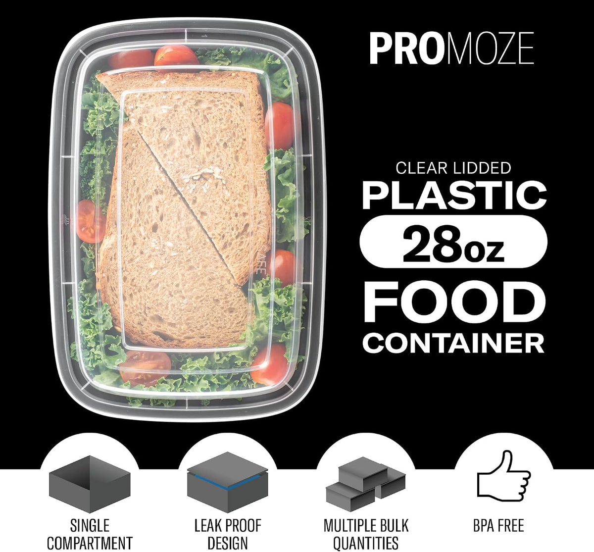 leak-proof snap-close lids
