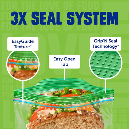 leak-resistant zipper closure rated for liquids and moist foods