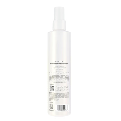 leave-in spray format for no-rinse, lightweight application on wet or dry hair