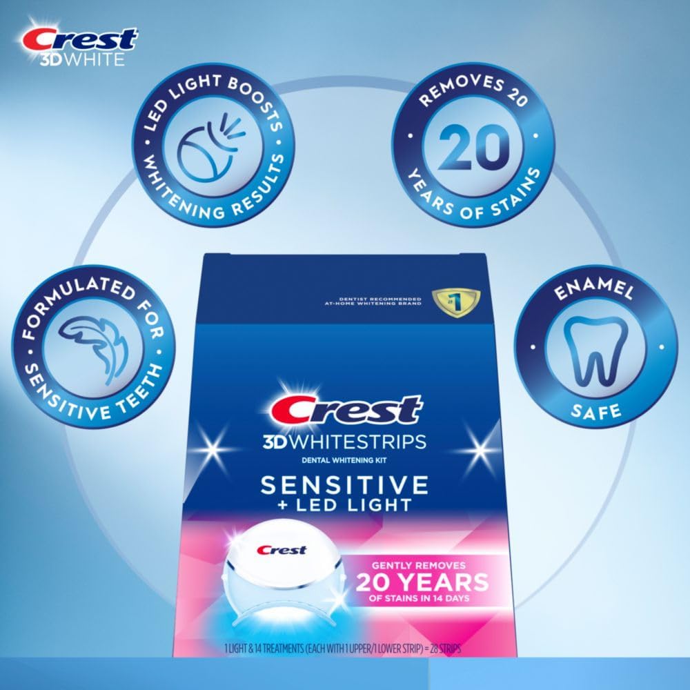led accelerator light included for enhanced whitening results