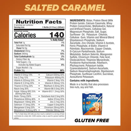 less than 1g sugar and 3g fiber per shake