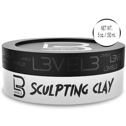 Level 3 Hair Sculpting Clay - Premium Grooming Gift for Him, Holiday and Birthday Present for Men Who Style Daily