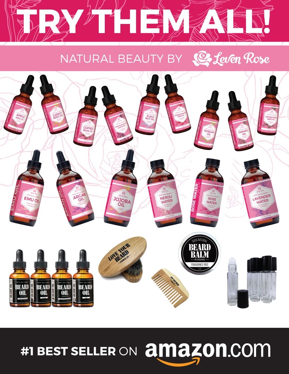Leven Rose Pomegranate Seed Oil – Single Ingredient Skincare for Clean Vanity, Simplifying Daily Routine