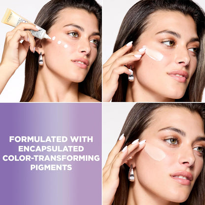 light, lightweight coverage with a cream finish