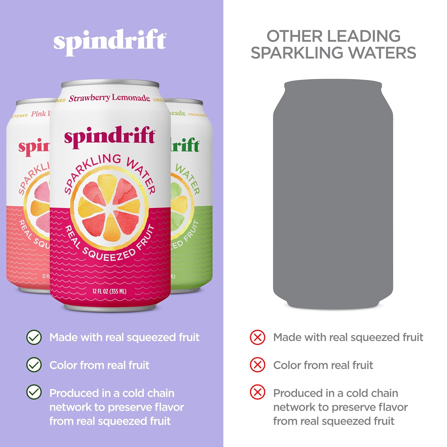 lightly carbonated with a slightly pulpy, fuller body than standard sparkling water