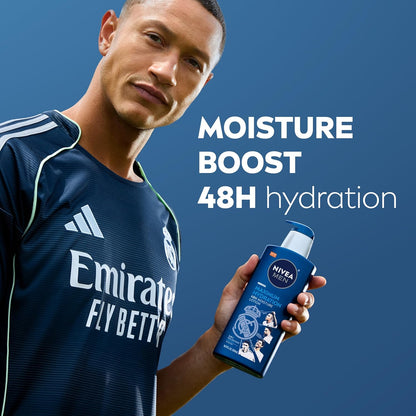 lightly scented, non-greasy, fast-absorbing texture