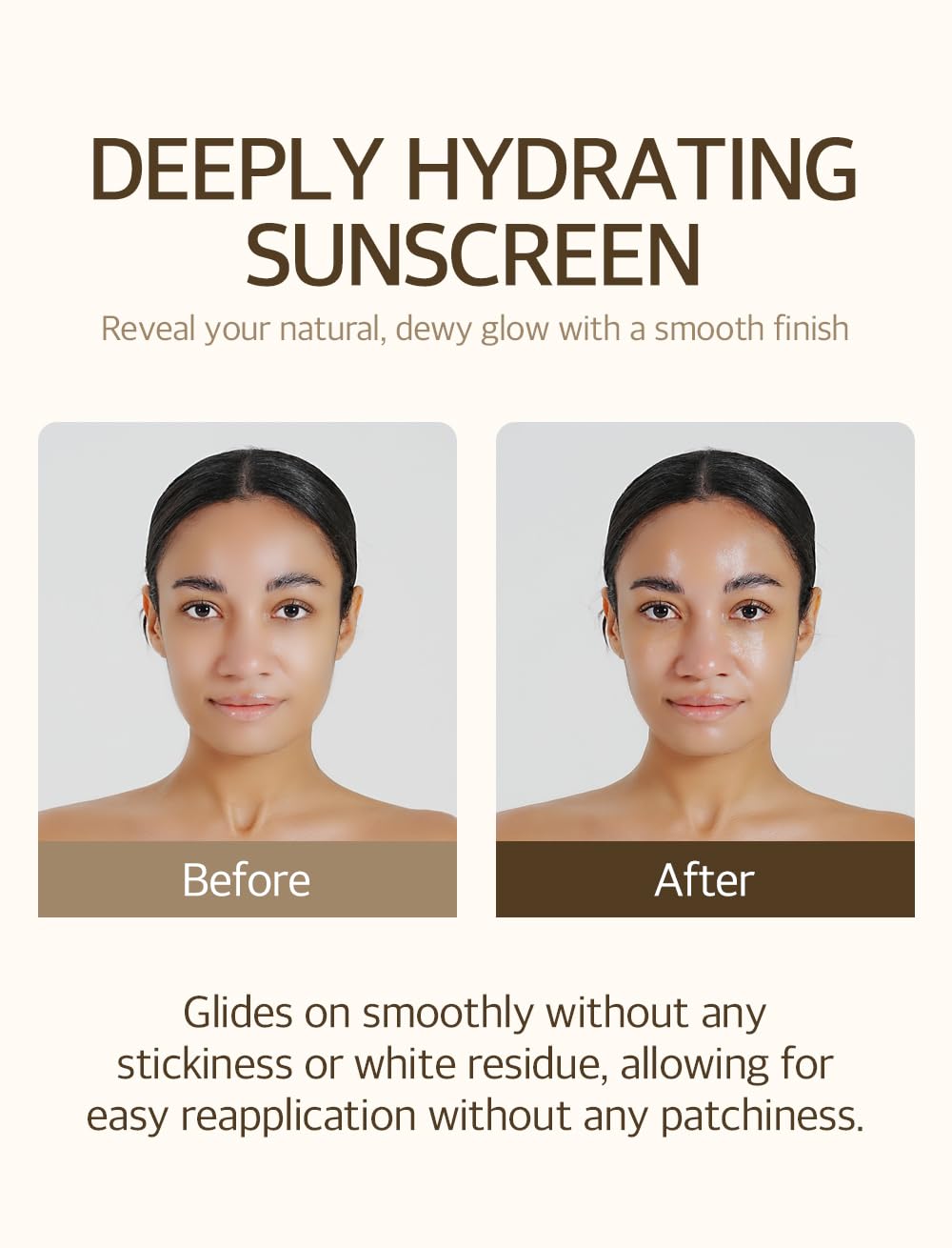 lightweight, airy, silky lotion texture that is non-sticky