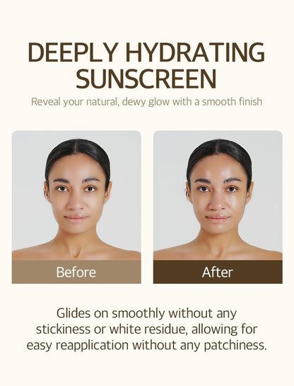 lightweight, airy, silky lotion texture that is non-sticky