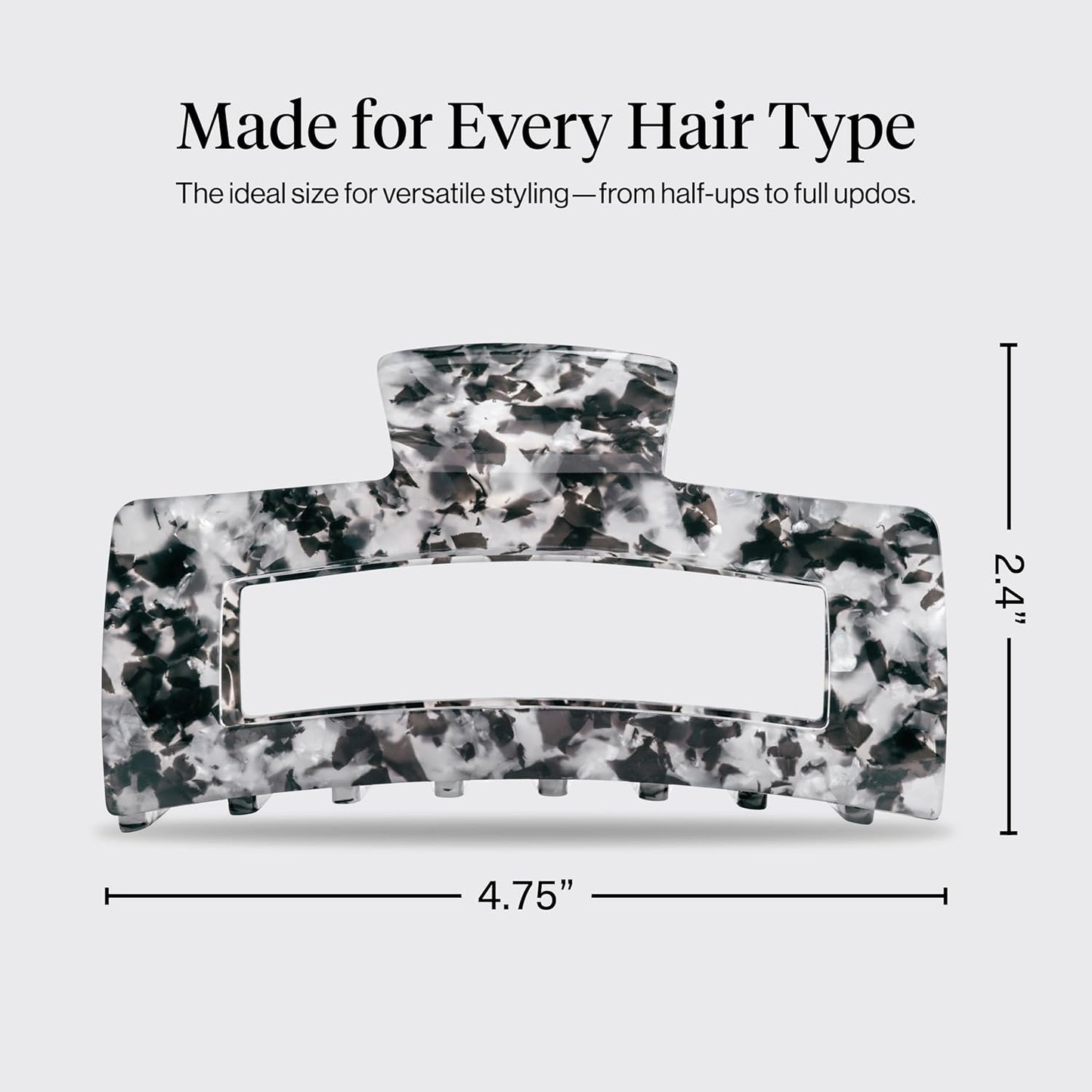 lightweight construction that does not pull or snag hair