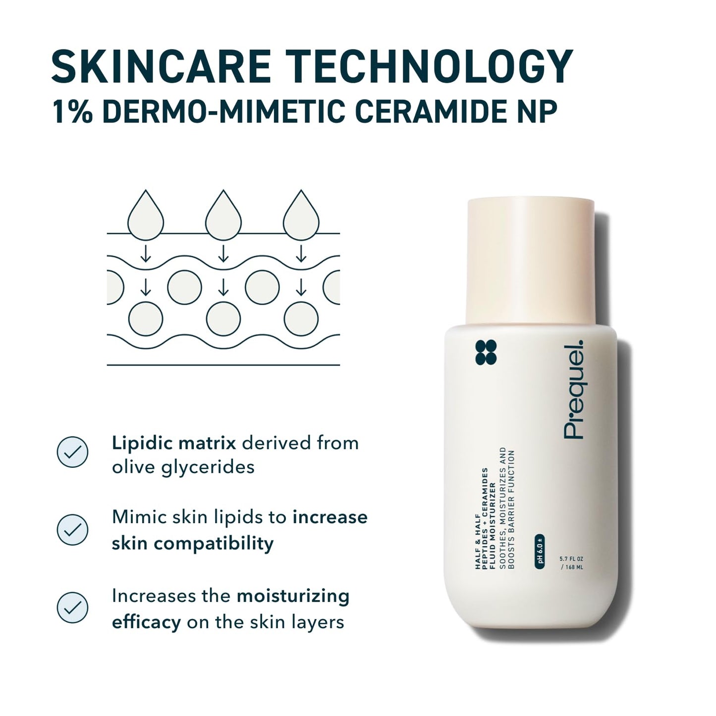 lightweight fluid emulsion (shake-to-dispense bottle) for non-greasy application