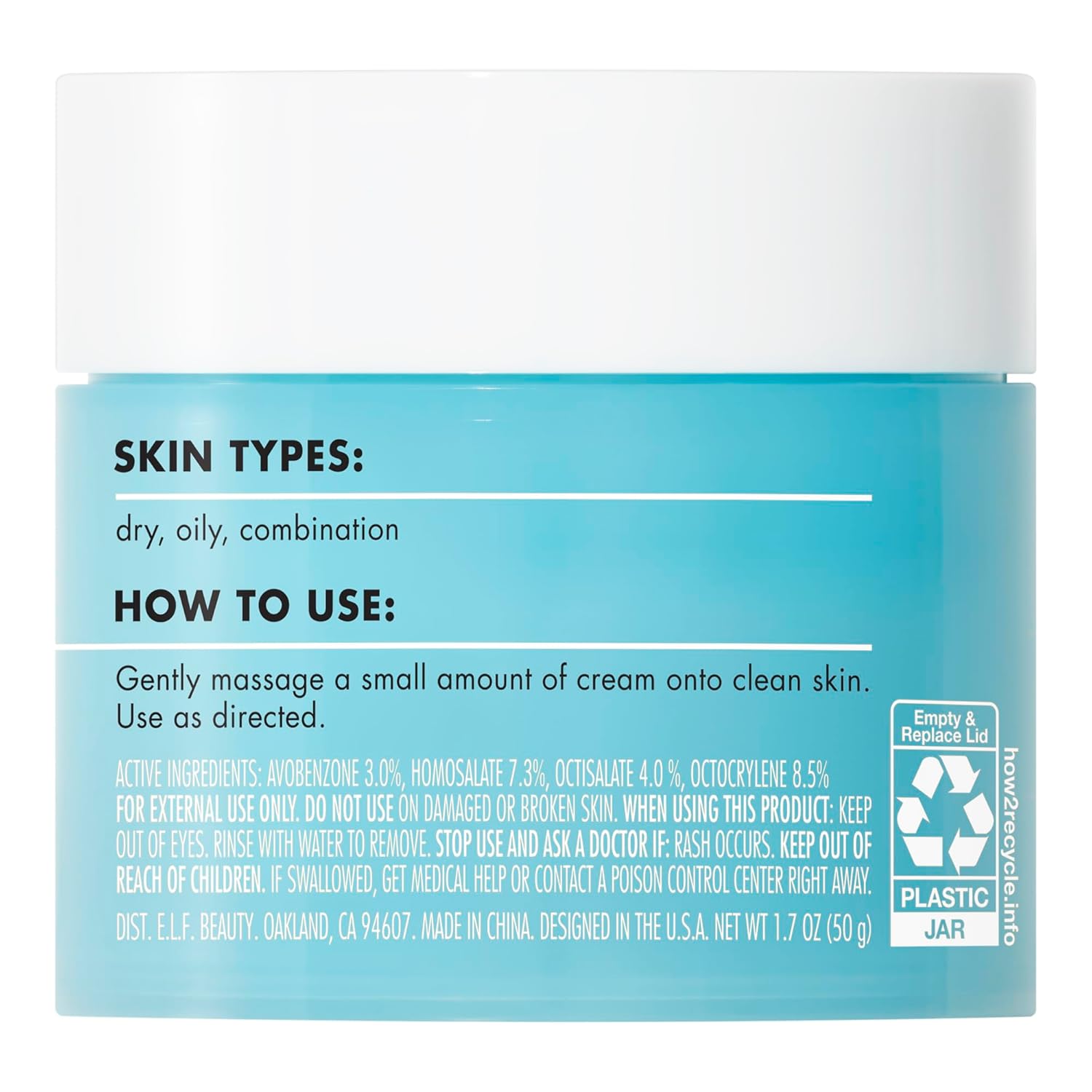 lightweight, non-greasy, quick-absorbing cream formula