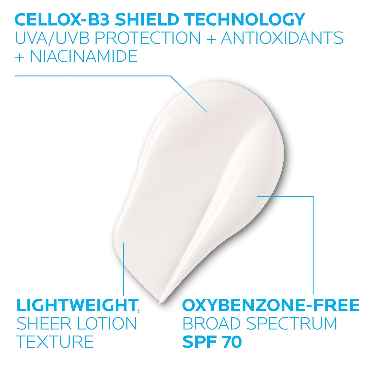 lightweight, non-greasy, sheer finish lotion texture