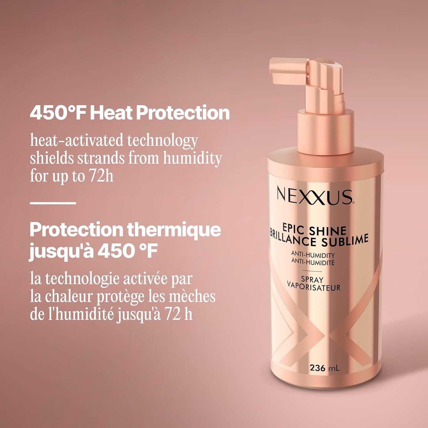 lightweight, non-greasy spray formula safe for color-treated hair