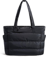 BAGSMART Puffy Tote for Women – Office Commuter Bag with Laptop Compartment for Daily Work