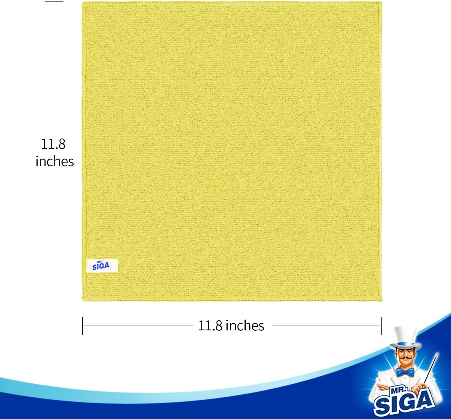 lint-free and non-abrasive weave safe for glass, mirrors, and stainless steel