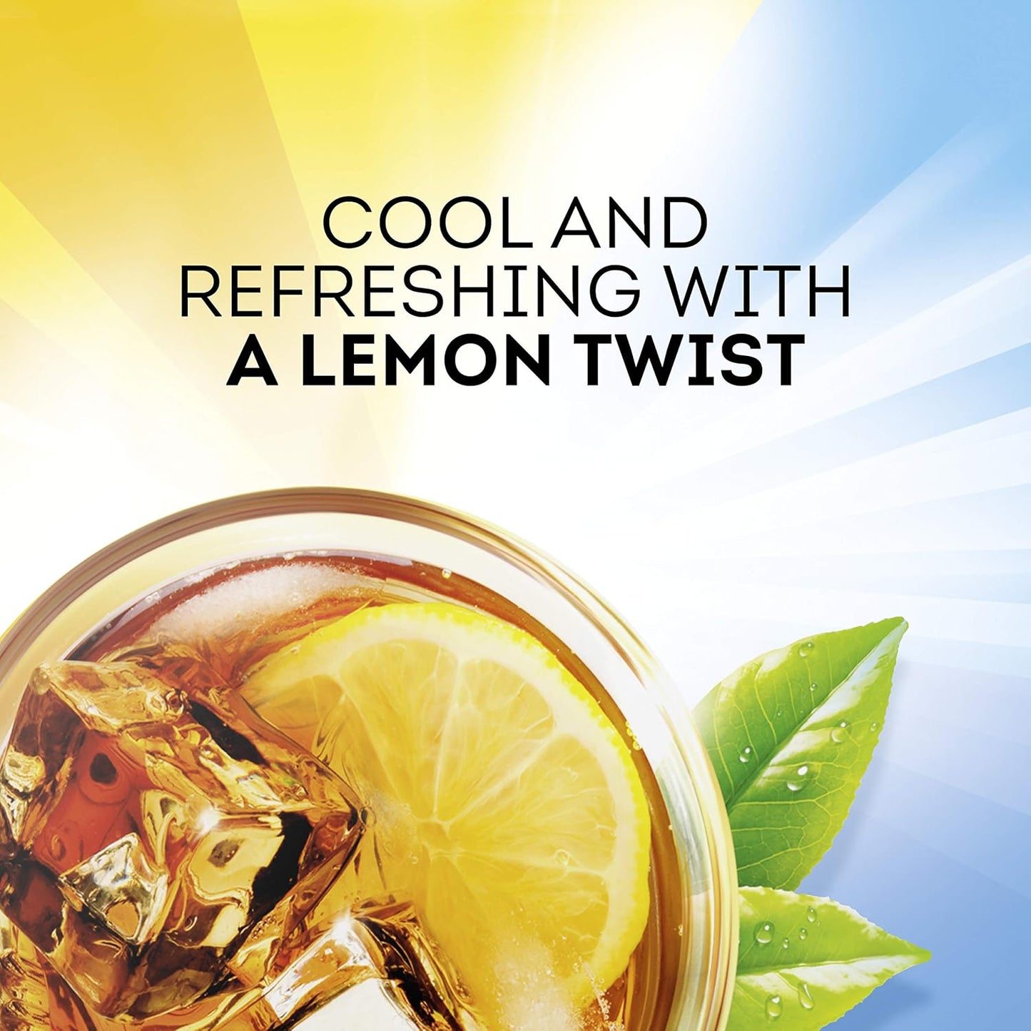 Lipton Lemon Sweetened Iced Tea Mix – Home Office Afternoon Pick-Me-Up, Instant Sweet Tea for Desk Routines