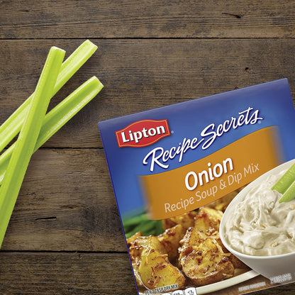 Lipton Recipe Secrets Onion Soup and Dip Mix – Portable Pantry Pack for Camping Trips and RV Kitchens