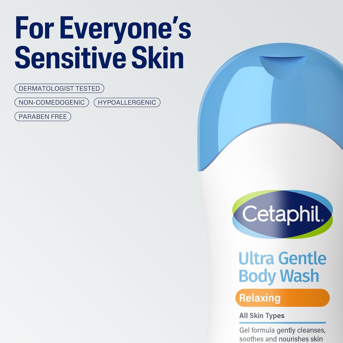 liquid body wash format in 16.9oz and 20oz bottle sizes, with single and pack of 2 configurations
