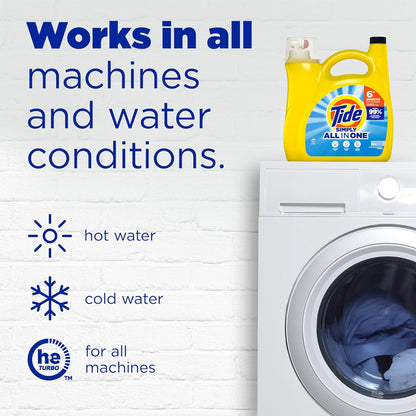 liquid detergent format that dissolves easily in standard and he machines