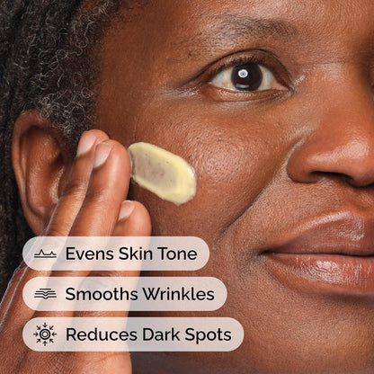 liquid emulsion format suitable for all skin types and tones