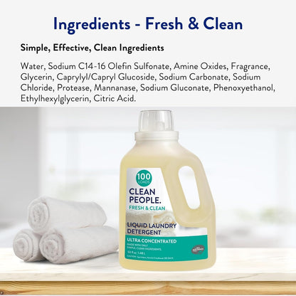 liquid format compatible with standard and high-efficiency washing machines