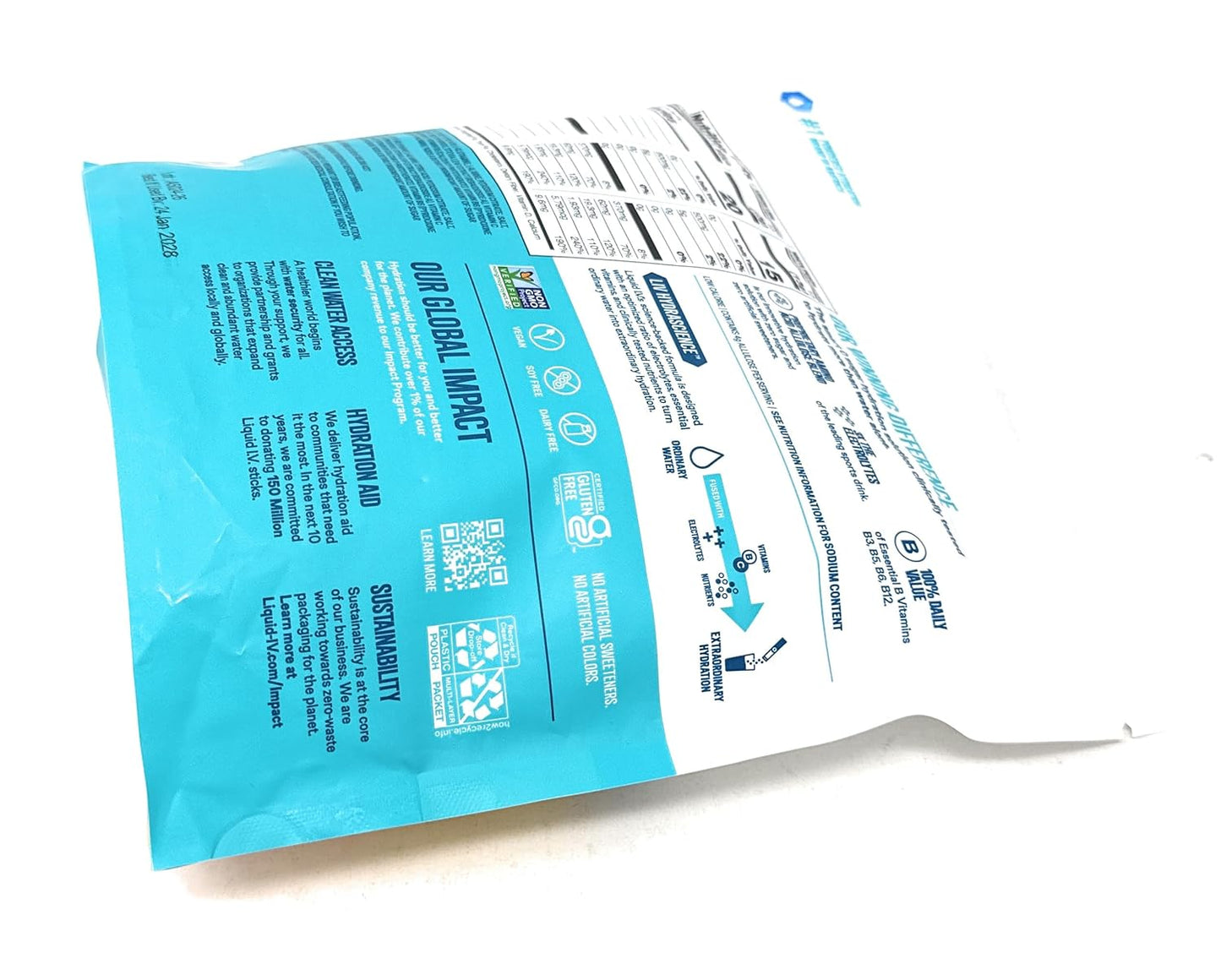 Liquid I.V. Sugar Free Hydration Multiplier – Daily Wellness Routine Support, Electrolyte Drink Mix for Mindful Hydration at Home