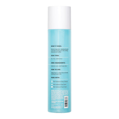liquid toner format dispensed after cleansing and before moisturizer