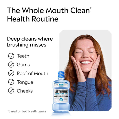 Listerine Ultraclean Mild Rinse – Simple, Single-Step Tartar & Whitening Protection