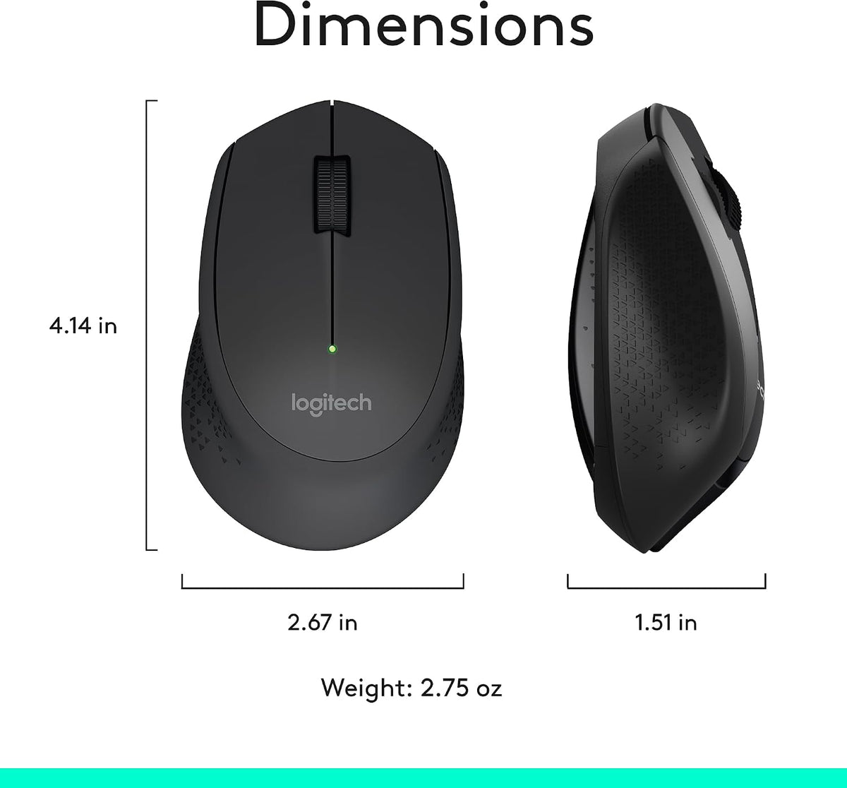 Logitech MK345 Wireless Keyboard and Mouse Combo – Clean Black Desktop Setup for Minimalist Workspaces