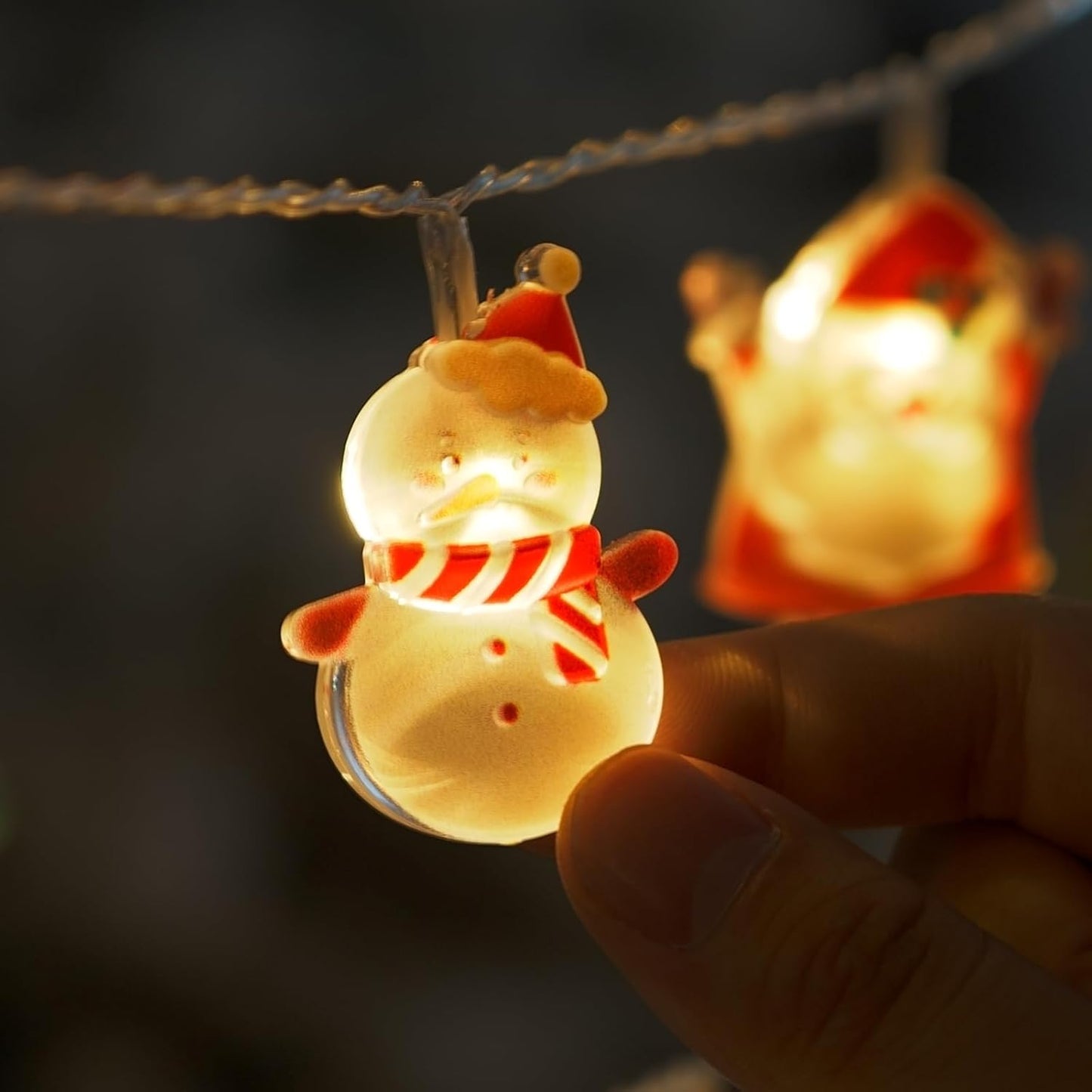 LOLStar Christmas Lights – Simple Warm White String Lights with Subtle Holiday Accents for Clean Scandinavian Style Decor