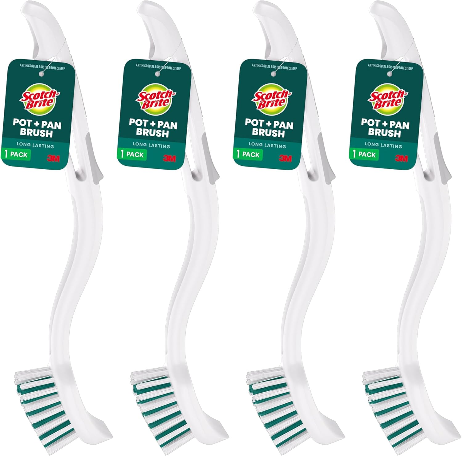 long ergonomic handle (12.3 inches) with integrated built-in scraper tip