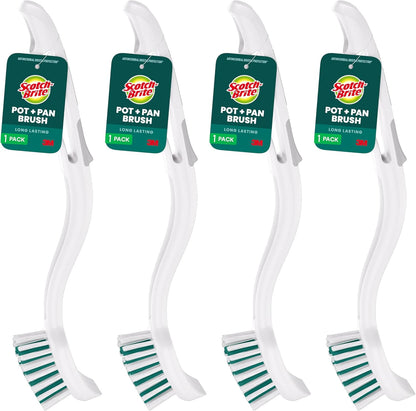 long ergonomic handle (12.3 inches) with integrated built-in scraper tip