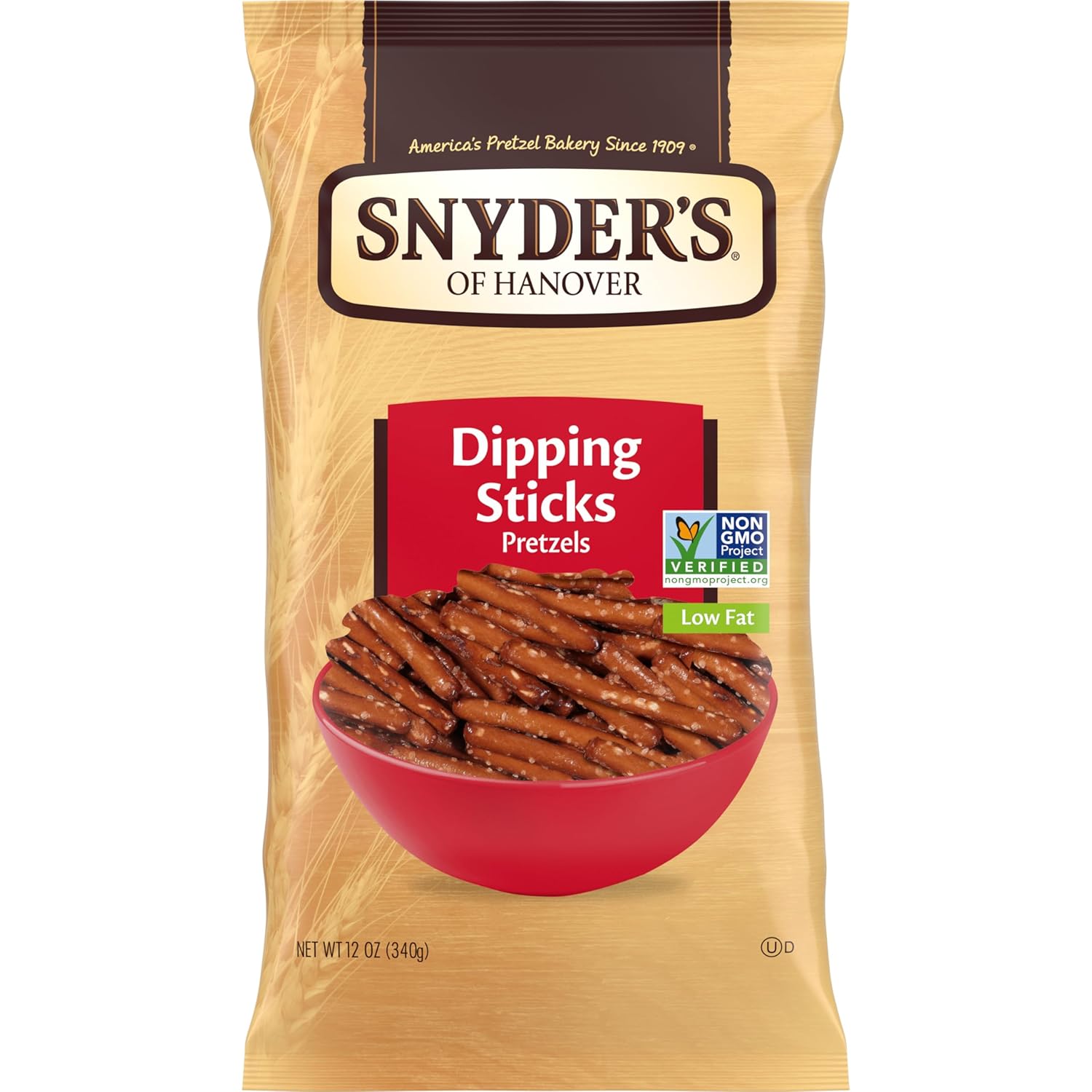 long, uniform pretzel stick shape engineered for clean dipping without breakage