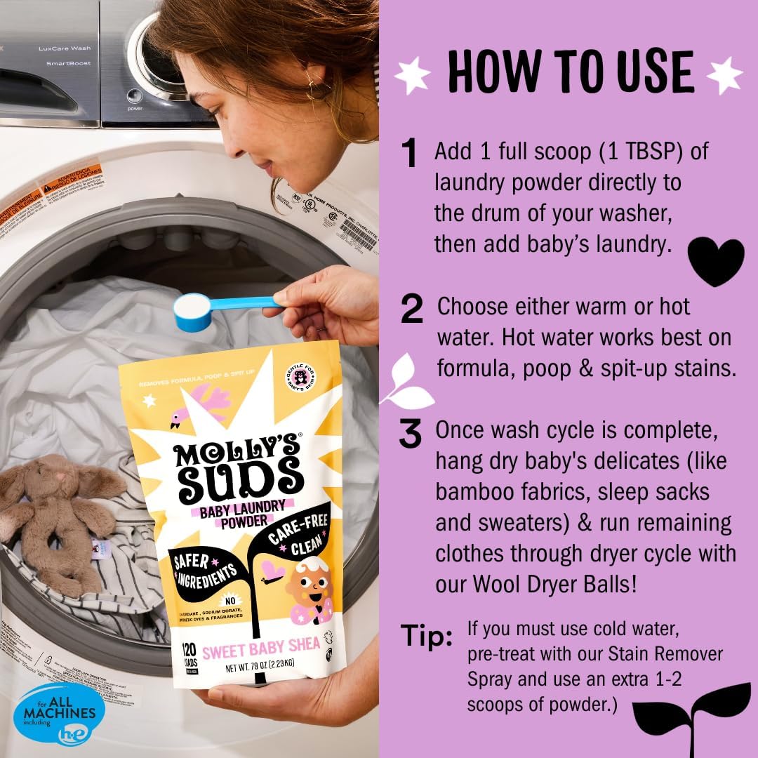 low-suds, residue-free, clean-rinsing formula compatible with standard, he, and commercial washers
